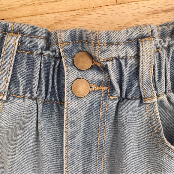 Jean Shorts Paper Bag style - Picture 3 of 3